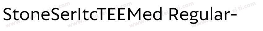StoneSerItcTEEMed Regular字体转换